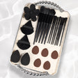 23pcs Black Makeup Tools