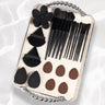 23pcs Black Makeup Tools