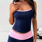 Women's Athletic Suspender Shorts Set