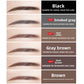 Spoolie end of the eyebrow pencil combing and shaping the brow