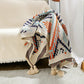 Navajo Geometric Knit Blanket | lifestyle in use