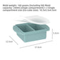 Flexible platinum silicone ice cube tray with a rectangular tray for chilled drinks