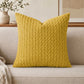 Textured bubble grain cushion cover in a soft solid plush finish