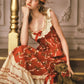French Country Square Neck Cotton Dress | side profile detail close up