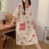 Cream Pink Bear Print