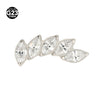 Silvery white / 1.2*10mm