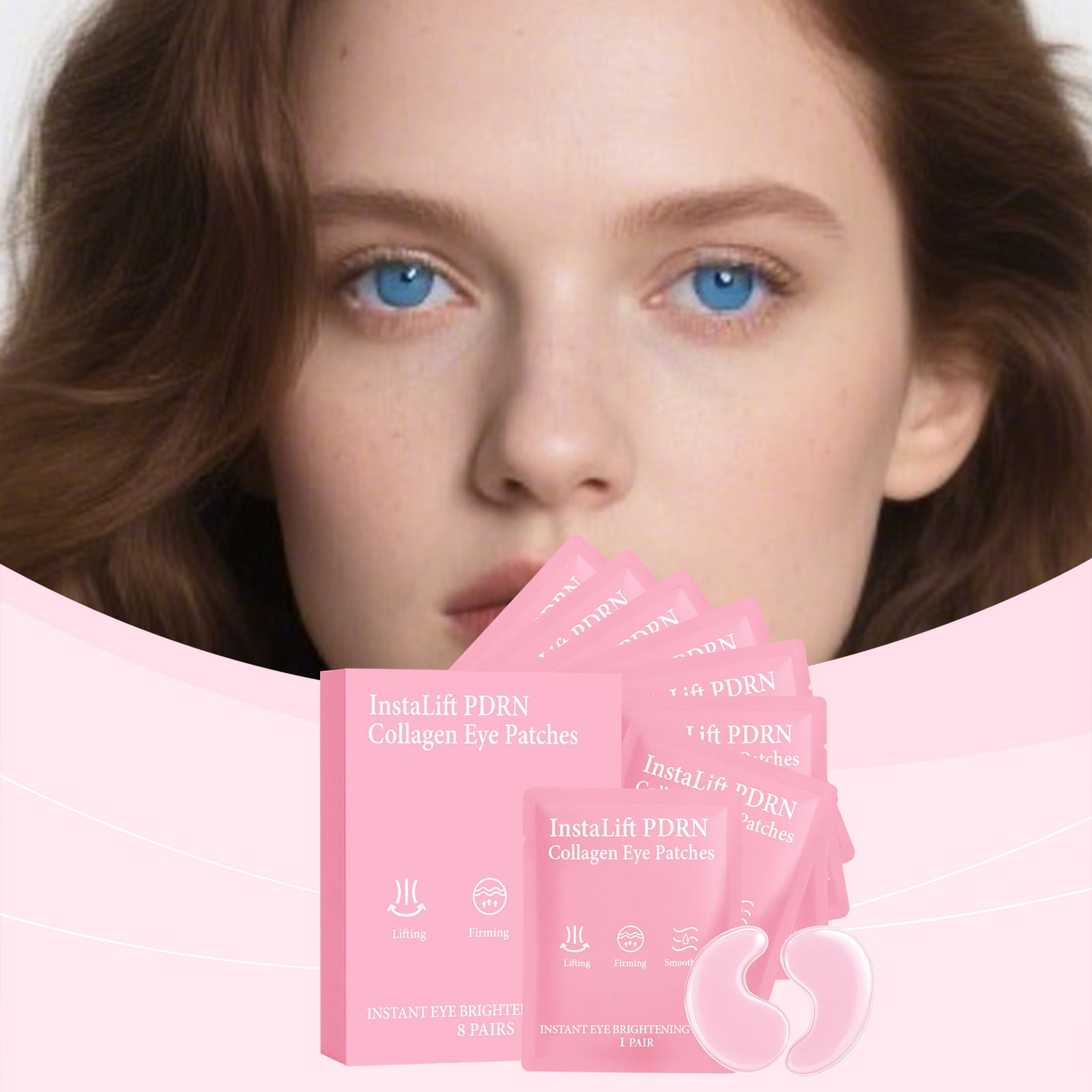 Collagen Protein Eye Mask Patches | side profile detail