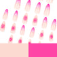Ombre gradient wearable nail tips | top down arrangement layout
