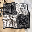 Polka Dot Cashew Black White