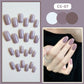 CS01-40 Wearing Nail Art Finished Nail Pieces Long Frosted Nail Pieces | wardrobe pairing example