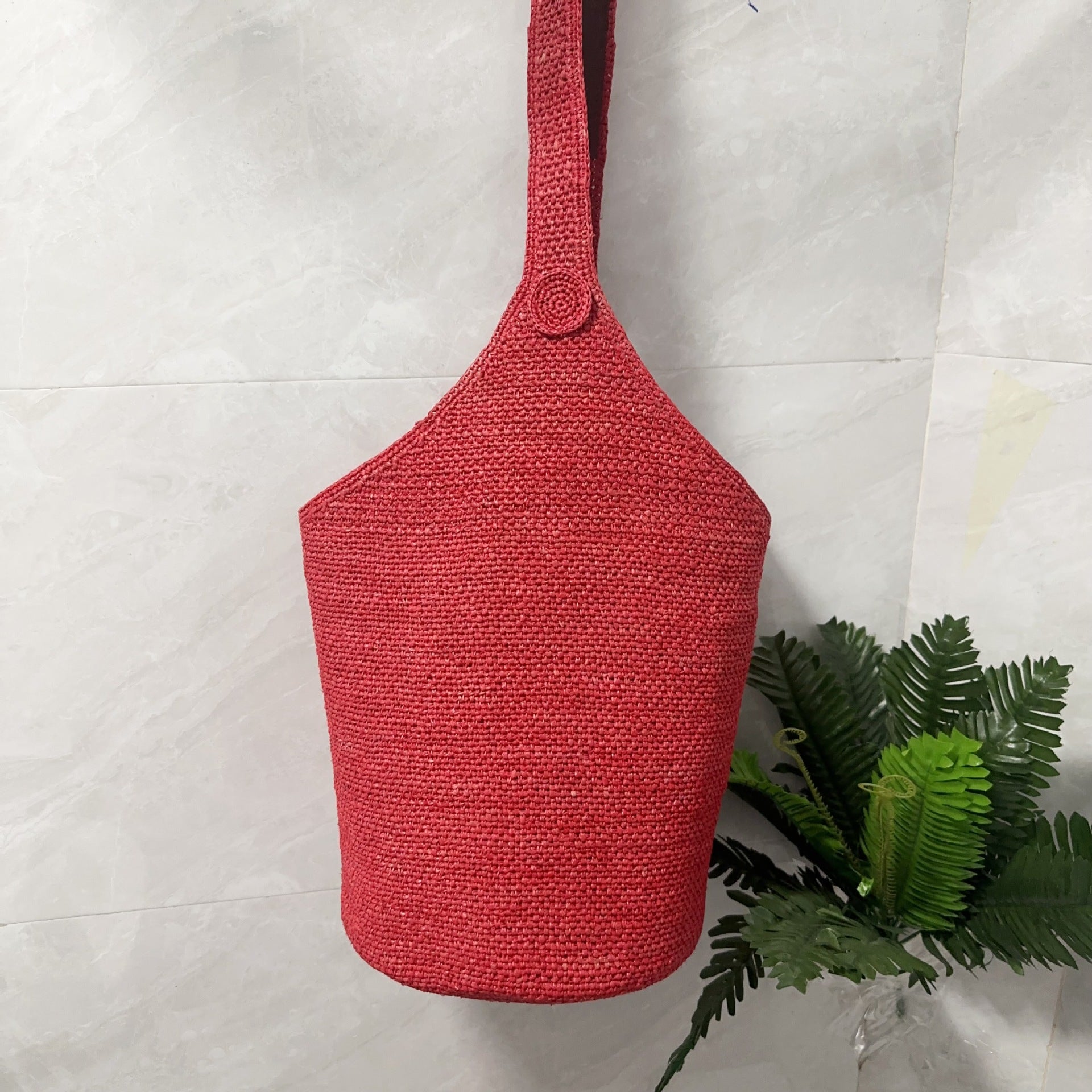 Handmade Women's Summer Shoulder Bag | natural light styling shot