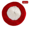 Striped Rabbit Fur Bright Red / M53 50cm