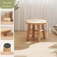 Round Leg Light Wood 25�25x25