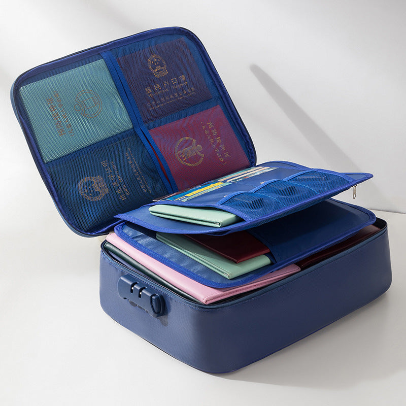 Fireproof Waterproof Document Storage Bag with Lock