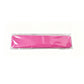 Pink I shaped tape strip sealed in a clear polybag