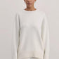 Knit pullover sweater with ribbed hem | detail close up