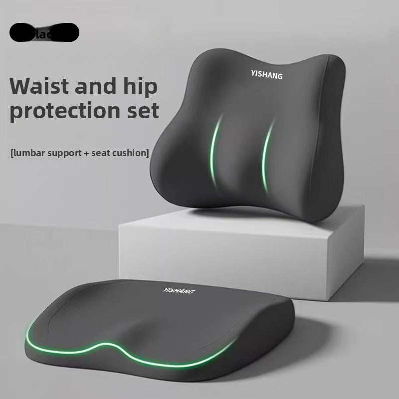 Front view product shot of the ergonomic molded seat cushion