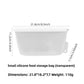Reusable clear silicone food storage bag, 400ml size, standing sealed upright