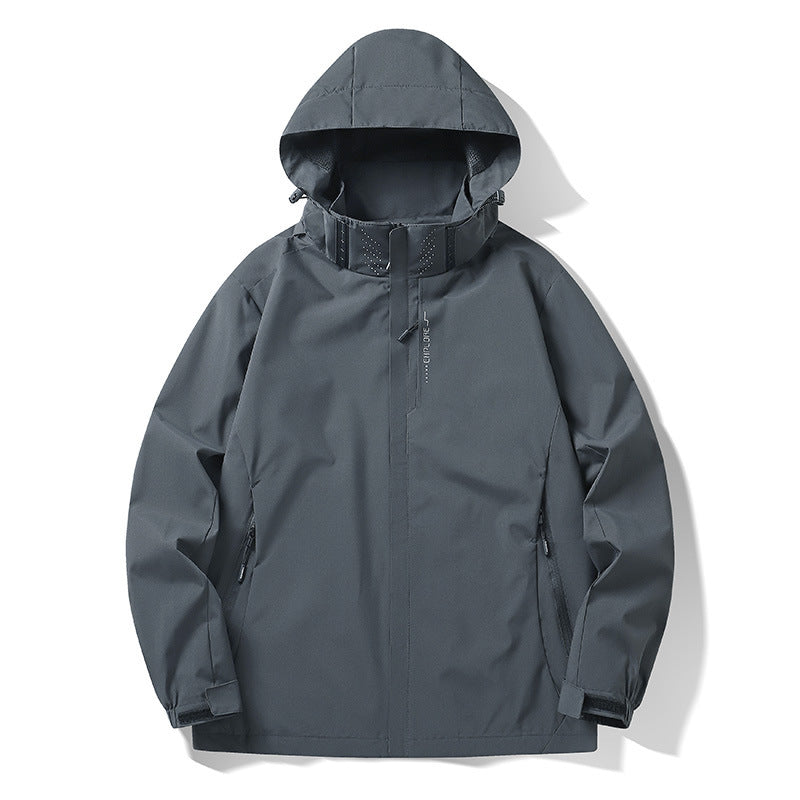 Ivory mens hooded jacket cuff and sleeve detail
