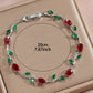 Zircon Gold Plated Leaf Design Bracelet | environment lifestyle context