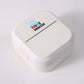 Angled white mini printer showing the Mini Printer logo and the print slot across the top