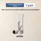 White high tube compression sock with a gray side panel and black toe patch, white colorway
