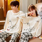Autumn Couple Pajamas Cartoon Cute Pajamas