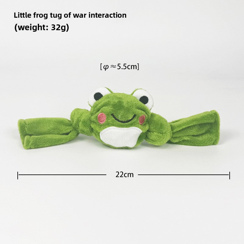 Soft plush squeaky toy for dogs, a single shape from the assorted animal and food range