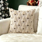Plush carved cushion cover with carved bells and bows on the soft plush ground, view 39