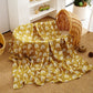 Cotton muslin gauze baby blanket in a printed design, light and breathable double layer fabric
