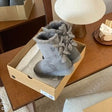 Gray Double Ribbon Thin Sole