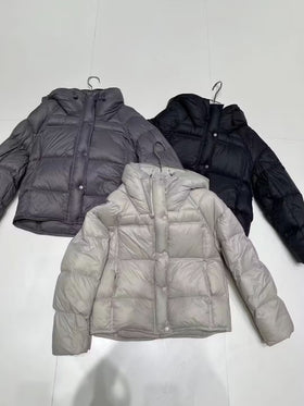 Hooded Loose Fit Down Puffer Jacket for Women