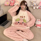 Coral Velvet Pajamas