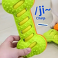 A green squeaky TPR duck for dogs and cats, part of a soft rubber pet toy assortment