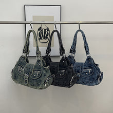 Women's Retro Denim Shoulder Bag