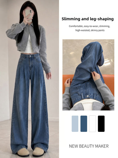 Loose and casual wide-leg pants