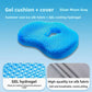 Honeycomb gel seat cushion with its breathable open cell grid