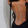 gold back chain  824