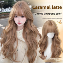 Long Wavy Synthetic Hair Wig with Bangs