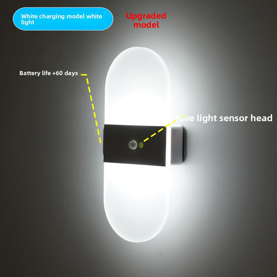 Minimalist LED Wall Sconce Aluminum Acrylic Bedroom Hallway