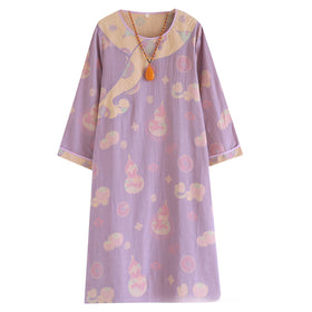 Double Layer Gauze Loose Nightgown