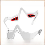 Portable eye massager front view showing the contoured body and soft contact nodes