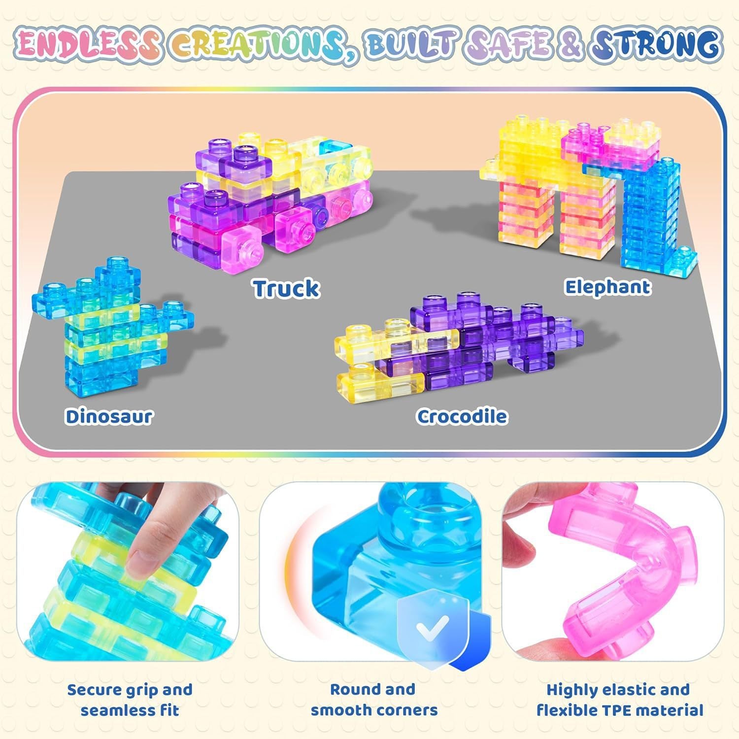 Squishy Jelly Building Blocks | lifestyle in use