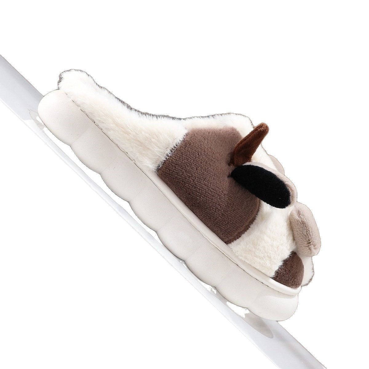 Women's Plush Cow Design Slippers