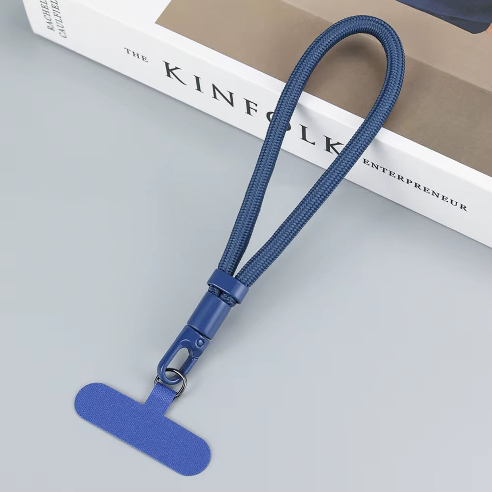 Universal Adjustable Mobile Phone Lanyard Short Wrist Strap with Self-Locking Anti-Drop Design Durable Polyester Phone Strap