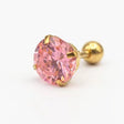 Gold Pink Rhinestone 4mm