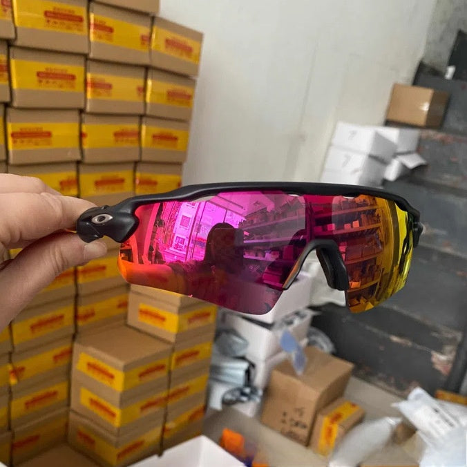 Close up of TR90 nylon frame texture on sports sunglasses