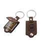 Customizable PU Leather Keychain with Metal Hook | lifestyle in use scene