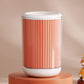 Orange plain pet paw wash cup in the basic style without a paw graphic, medium size, on a pedestal