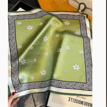 French Print Square Scarf